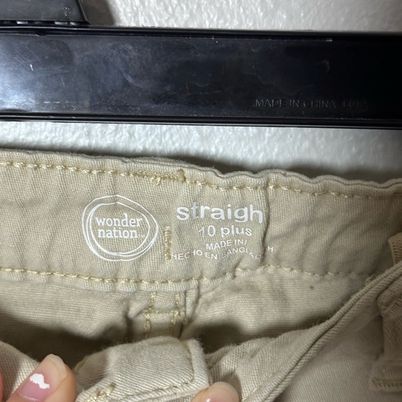 Wonder Nation Girls‎ Kids Khaki Tan School Uniform Pants Straight size 10 Plus. - Picture 3 of 8